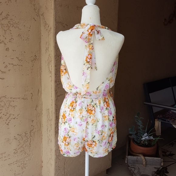 Belly Alternative The Summer I Turned Pretty Floral Halter Romper - Picture 6 of 8